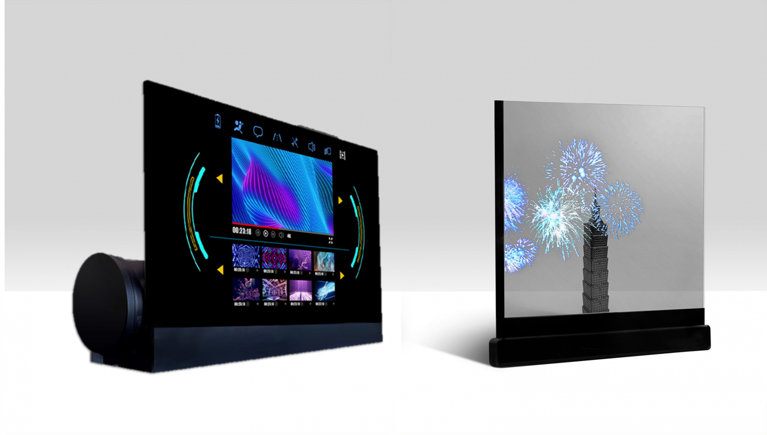 可卷式、折迭性、高透明